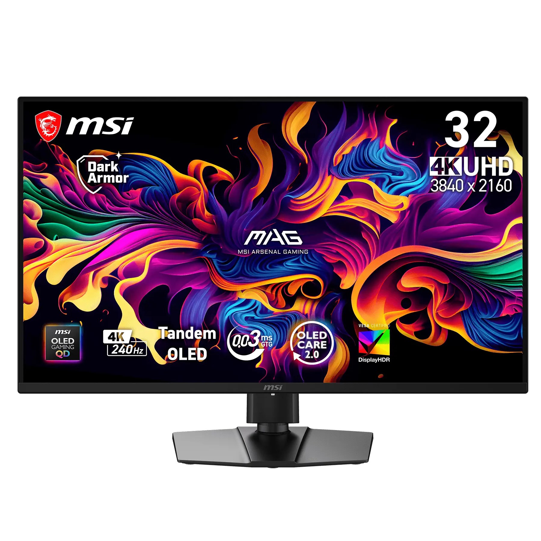 Монітор MSI 31.5" MAG 321UPX QD-OLED X24 Black 240Hz
